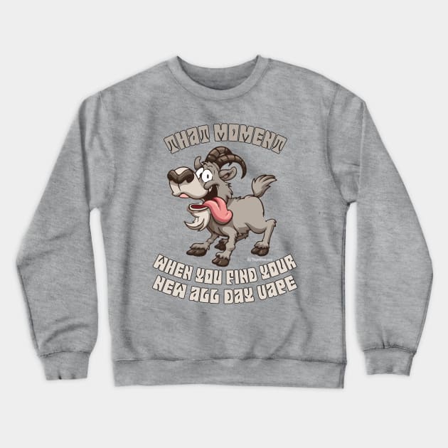 Ω VAPE Shirt | ALL DAY VAPE Crewneck Sweatshirt by IconicTee